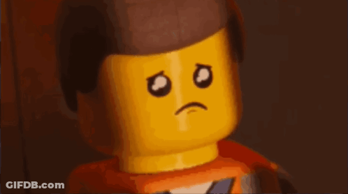 Lego Man With Sad Face GIF