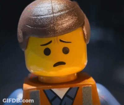 Lego Man With Sad Face GIF