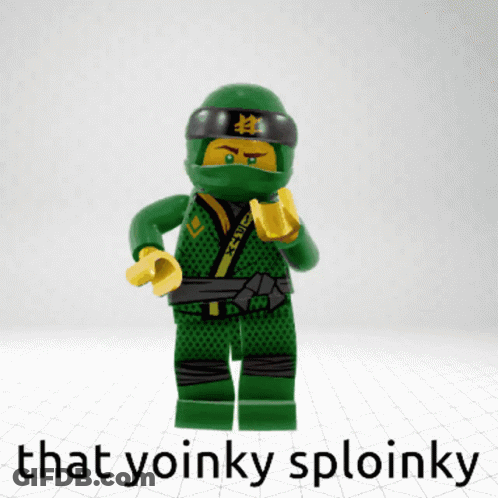 Lego Ninja Saying That Yoinky Sploinky GIF