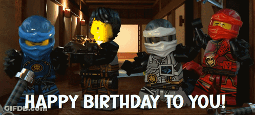Lego Ninjago Birthday Card Happy Birthday GIF