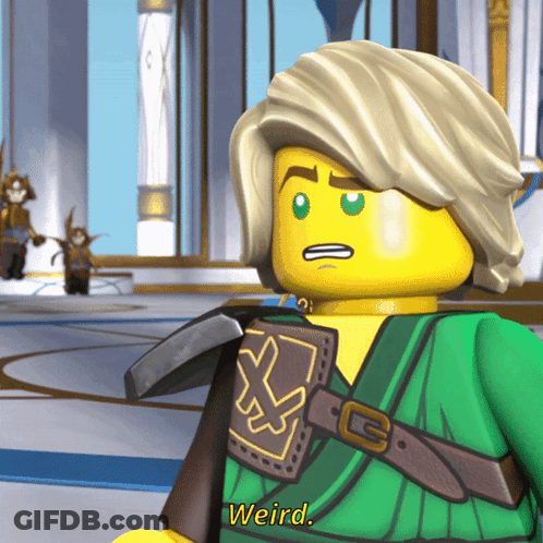Lego Ninjago Character Says Weird GIF
