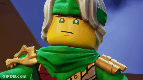 Lego Ninjago Character With Scarf GIF