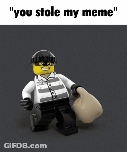 Lego Prisoner You Stole My Meme GIF