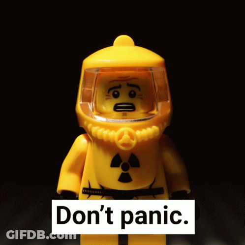 Lego Radioactive Suit Do Not Panic GIF