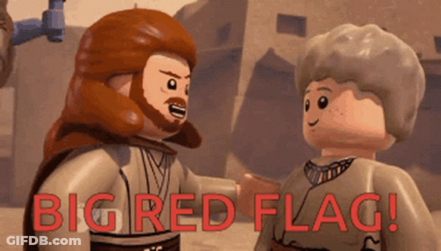 Lego Red Flag GIF