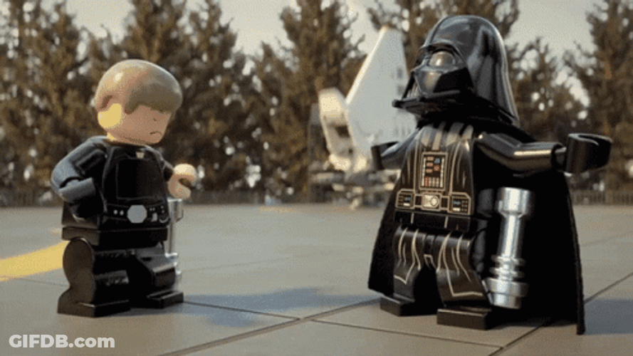 Lego Star Wars Darth Vader Noooo GIF