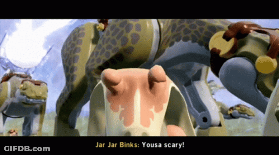 Lego Star Wars Jar Jar Binks GIF