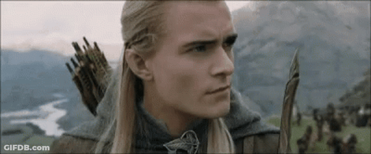 Legolas Looking Around GIF