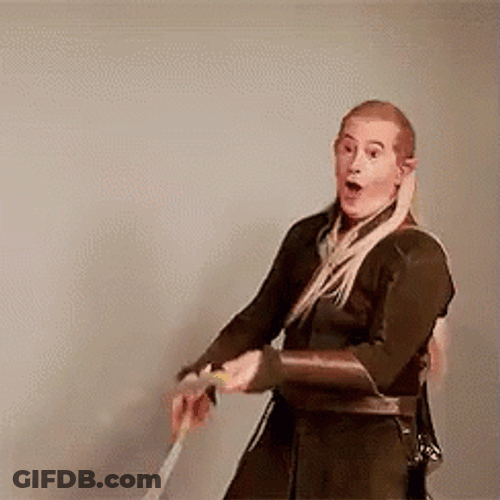 Legolas Spinning Sword GIF