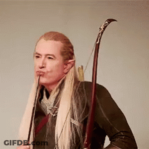 Legolas Stephen Colbert Pouty Lips GIF