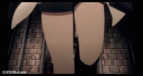 Legs On Brick Floor Video Game GIF