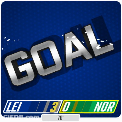 Leicester City 3-0 Norwich City Second Half GIF