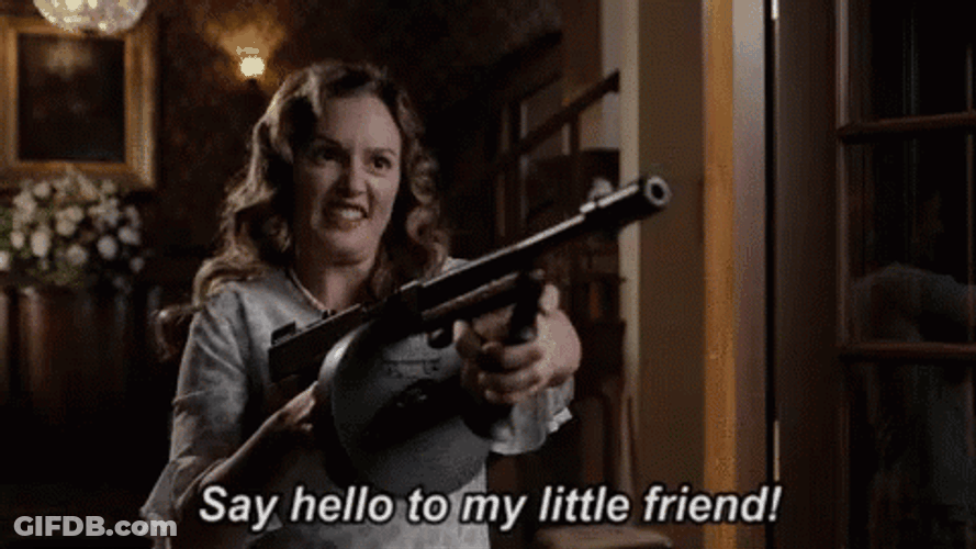 Leighton Meester Say Hello To My Little Friend GIF