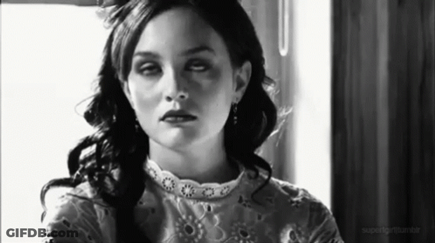 Leighton Meester Unamused GIF