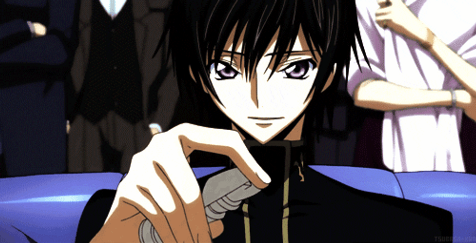 Lelouch Lamperouge Anime Playing Chess GIF