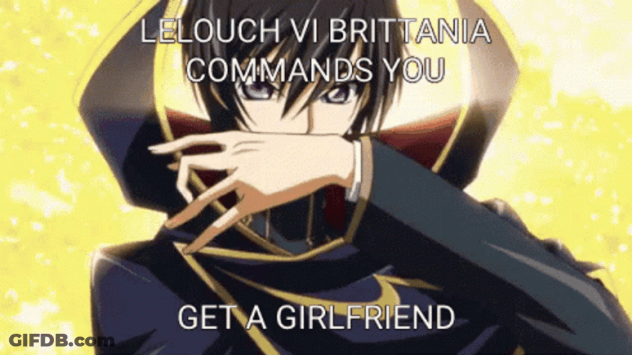 Lelouch Lamperouge Commands You GIF