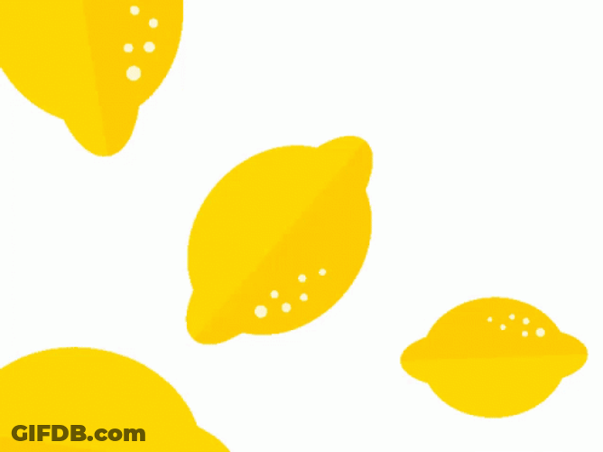 Lemon Dropping Animation GIF