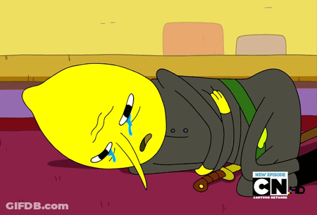 Lemon Laying On Floor With CN Logo GIF