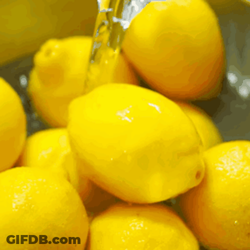 Lemon Rinsing In Water GIF