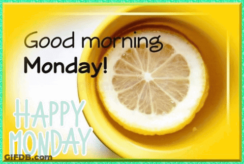 Lemon Slice Good Morning Monday GIF
