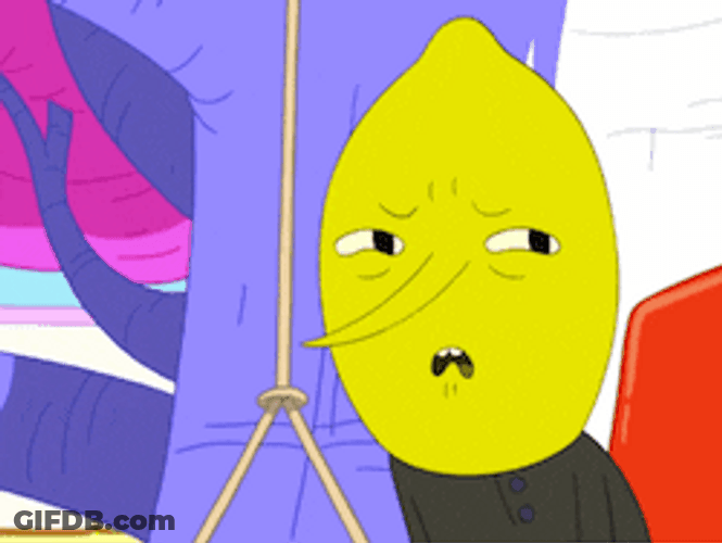 Lemongrab Confused Reaction GIF