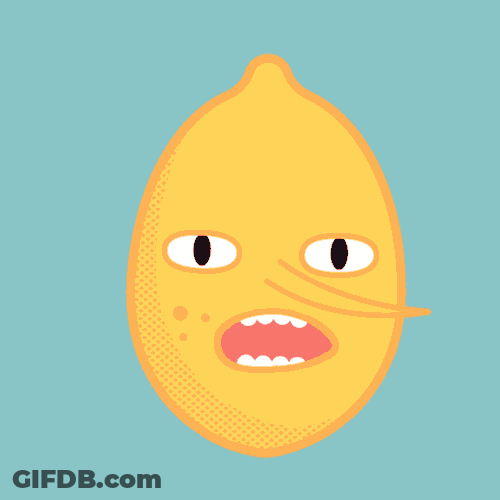 Lemongrab Head Roll Eyes GIF