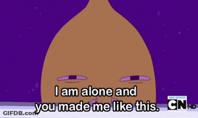 Lemongrab I Am Alone GIF