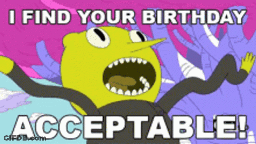 Lemongrab I Find Your Birthday Unacceptable GIF