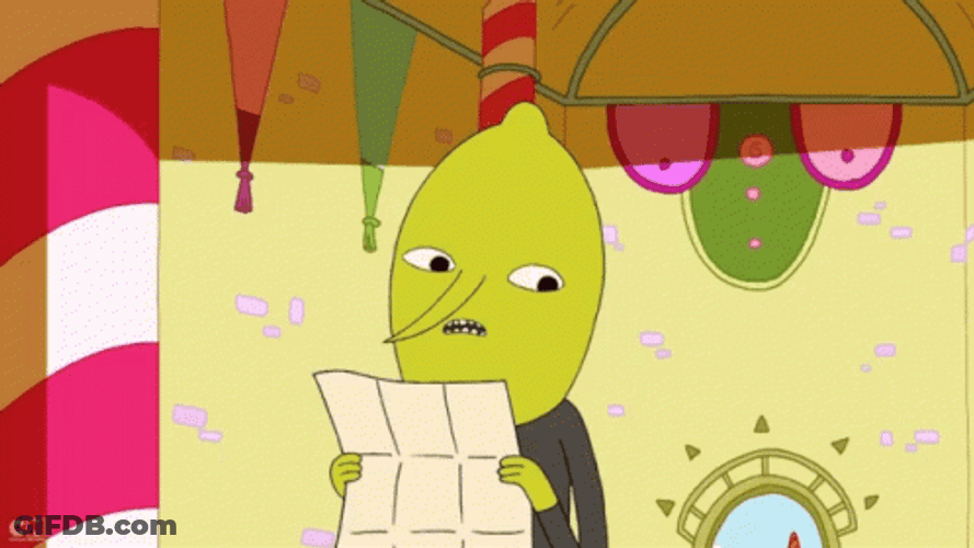 Lemongrab Moving Head And Smile GIF