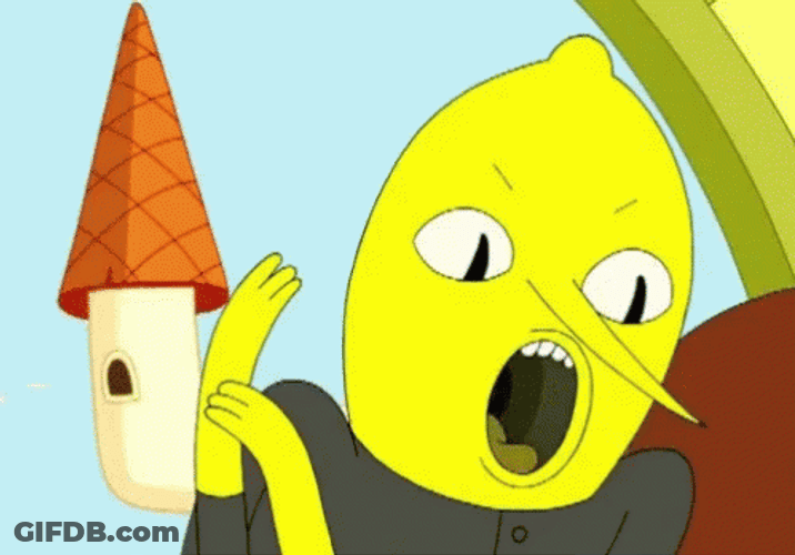 Lemongrab Opening Mouth GIF