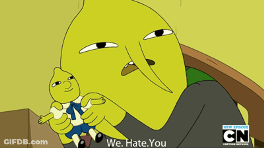 Lemongrab We Hate You GIF