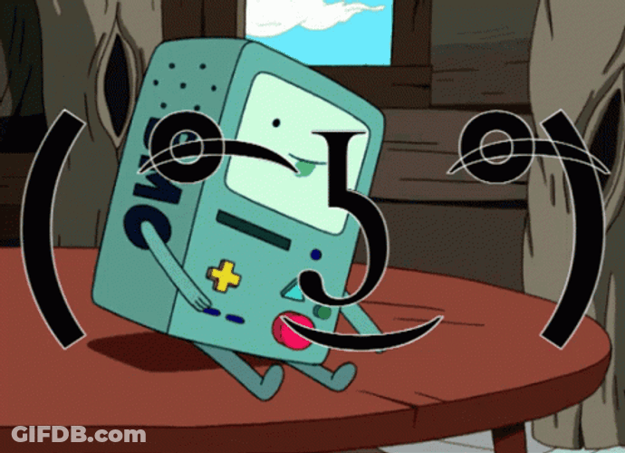 Lenny Face BMO Adventure Time GIF