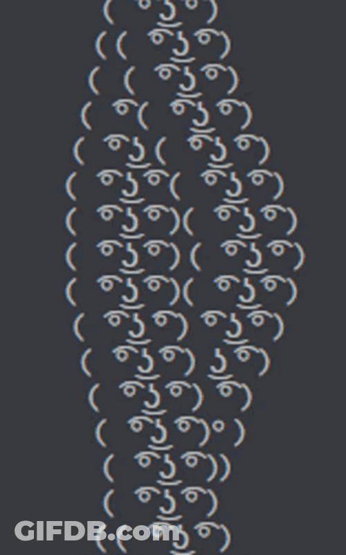 Lenny Face DNA GIF