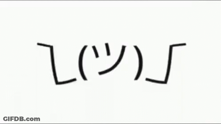 Lenny Face Don't Know GIF