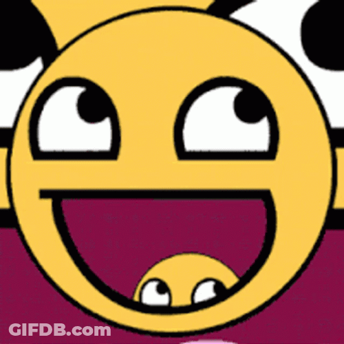 Lenny Face Happy Smiley GIF