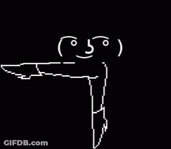 Lenny Face Straight Leg GIF