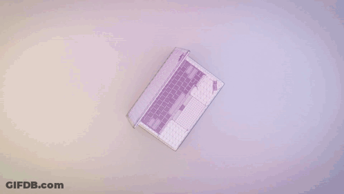 Lenovo Laptop Open To Red Screen GIF