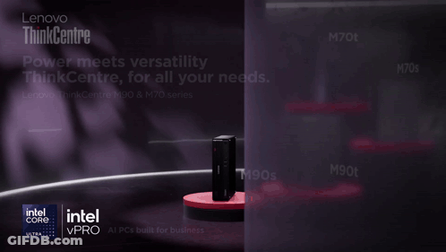 Lenovo ThinkCentre Power Meets Versatility M90 And M70 Series GIF