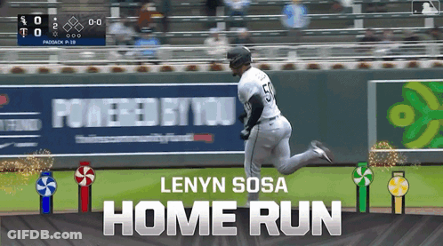 Lenyn Sosa Running Towards Home Plate GIF