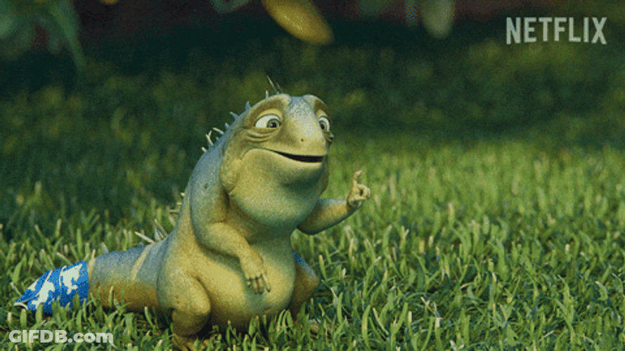 Leo Lizard Burp After Eating Butterfly GIF