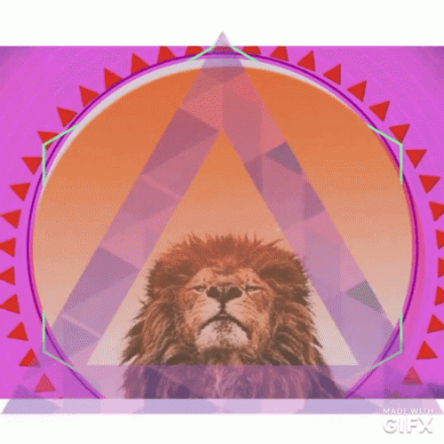 Leo Pyramid Art GIF
