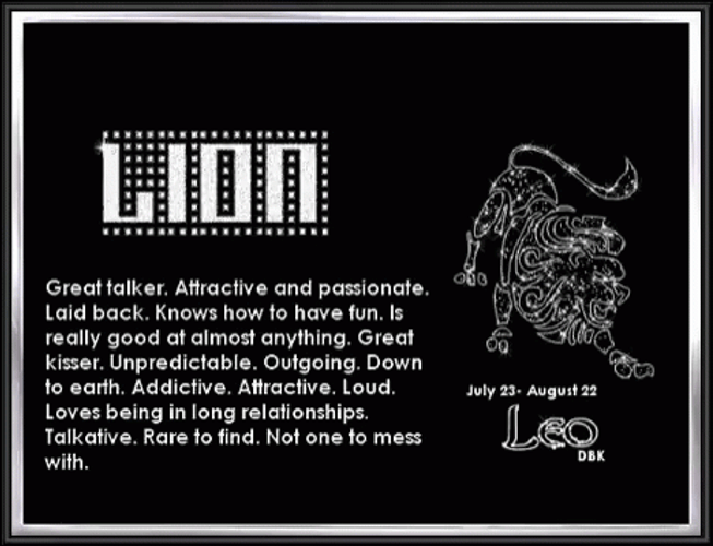 Leo Season Great Talker Attractive And Passionate GIF