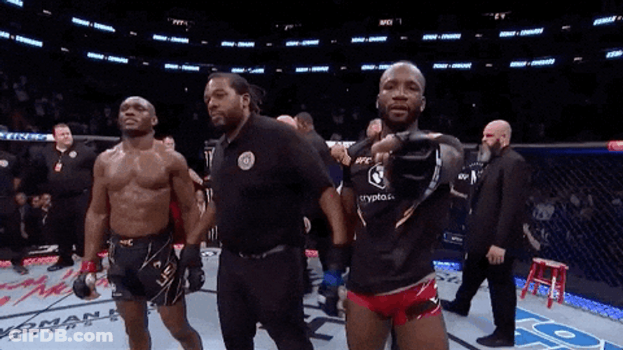 Leon Edwards Announced Winner GIF