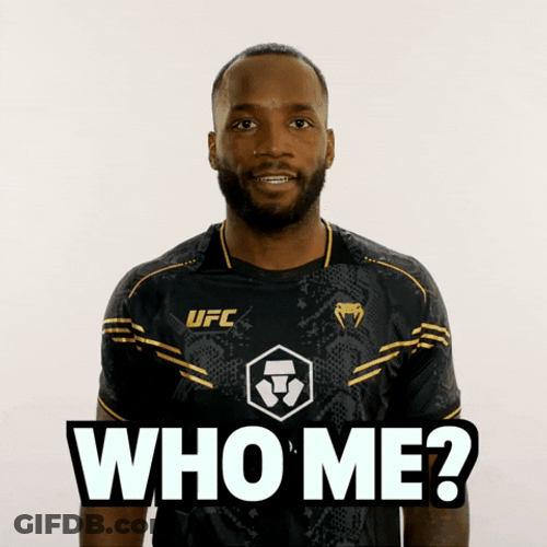Leon Edwards Asking Who Me GIF