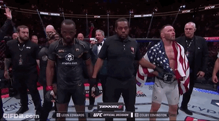 Leon Edwards Celebrates Win GIF