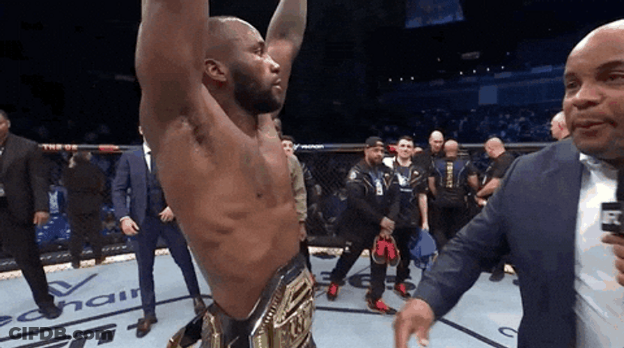 Leon Edwards Celebrating Hand Shake GIF
