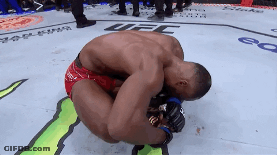 Leon Edwards Down On Ground Crying GIF