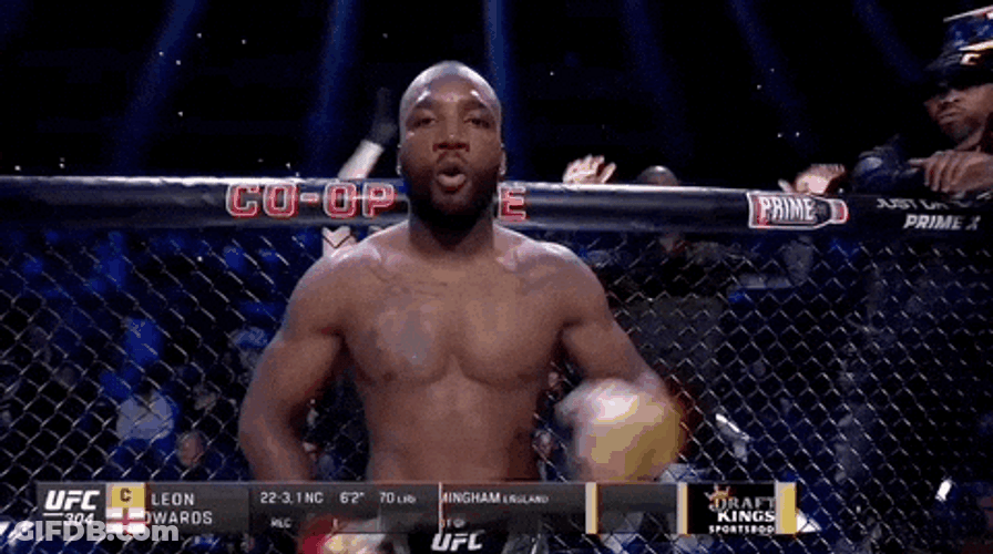 Leon Edwards Martial Artist Finger Gun GIF