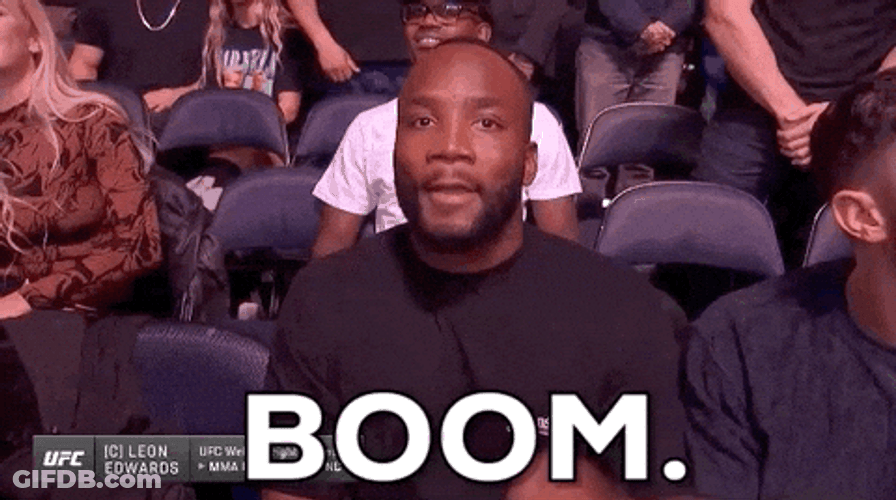 Leon Edwards Mind Blown Boom GIF