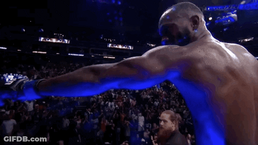Leon Edwards Rallying The Crowd GIF